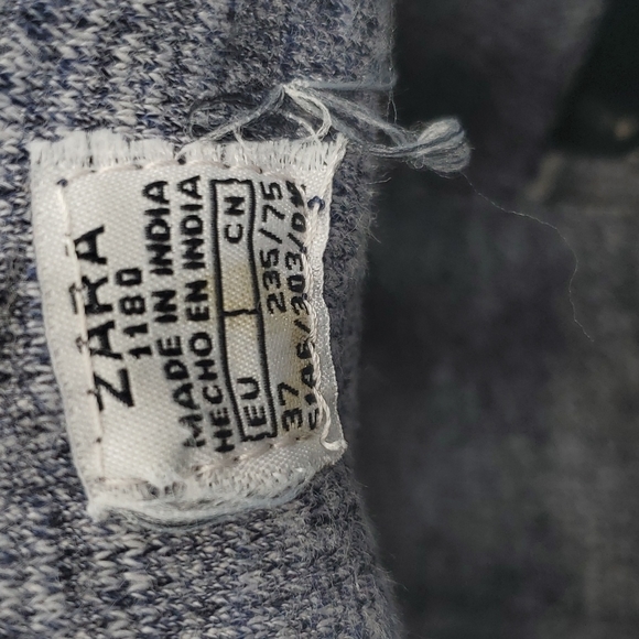 Zara Suede Boot, Size 37, Blue - Picture 6 of 8